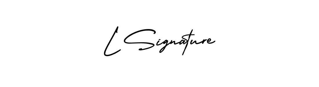 Similarly AmerikaSignatureDemo-Regular is the best handwritten signature design. Signature creator online .You can use it as an online autograph creator for name L Signature. L Signature signature style 3 images and pictures png