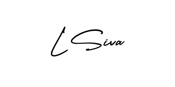 Design your own signature with our free online signature maker. With this signature software, you can create a handwritten (AmerikaSignatureDemo-Regular) signature for name L Siva. L Siva signature style 3 images and pictures png