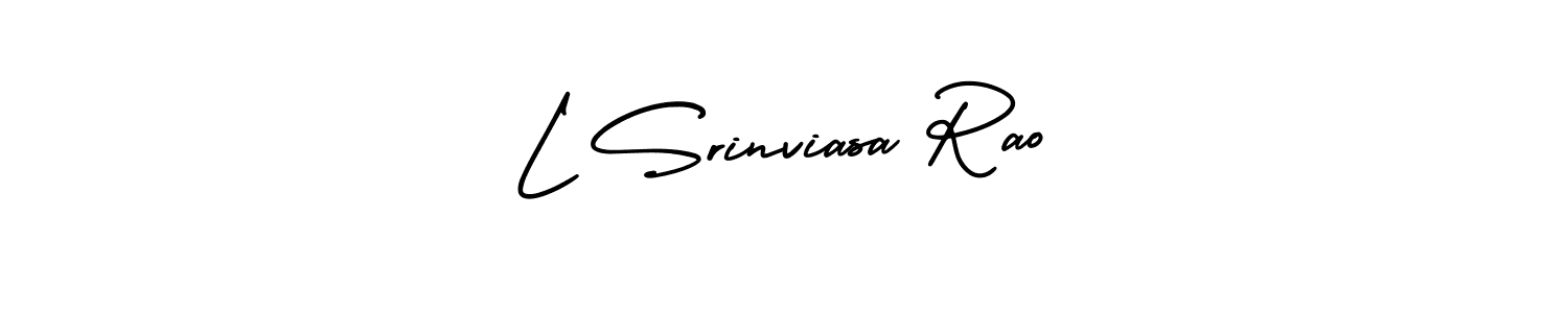 Create a beautiful signature design for name L Srinviasa Rao. With this signature (AmerikaSignatureDemo-Regular) fonts, you can make a handwritten signature for free. L Srinviasa Rao signature style 3 images and pictures png