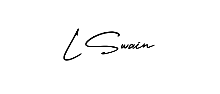 Check out images of Autograph of L Swain name. Actor L Swain Signature Style. AmerikaSignatureDemo-Regular is a professional sign style online. L Swain signature style 3 images and pictures png
