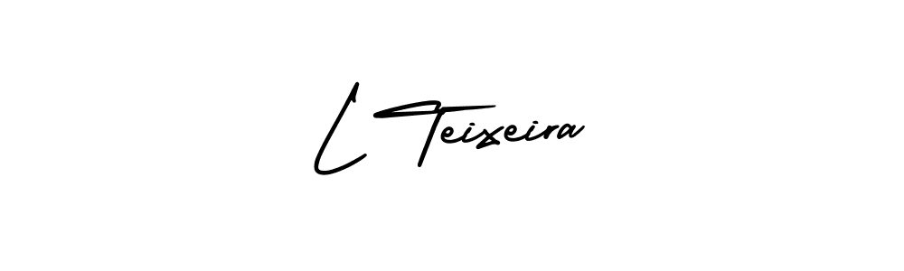 Use a signature maker to create a handwritten signature online. With this signature software, you can design (AmerikaSignatureDemo-Regular) your own signature for name L Teixeira. L Teixeira signature style 3 images and pictures png