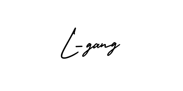 Also You can easily find your signature by using the search form. We will create L-gang name handwritten signature images for you free of cost using AmerikaSignatureDemo-Regular sign style. L-gang signature style 3 images and pictures png