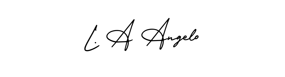 Make a beautiful signature design for name L. A Angelo. Use this online signature maker to create a handwritten signature for free. L. A Angelo signature style 3 images and pictures png