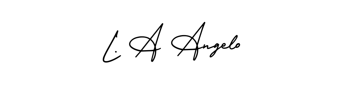 Best and Professional Signature Style for L. A Angelo. AmerikaSignatureDemo-Regular Best Signature Style Collection. L. A Angelo signature style 3 images and pictures png