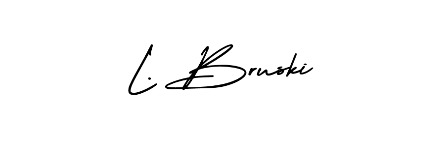 See photos of L. Bruski official signature by Spectra . Check more albums & portfolios. Read reviews & check more about AmerikaSignatureDemo-Regular font. L. Bruski signature style 3 images and pictures png