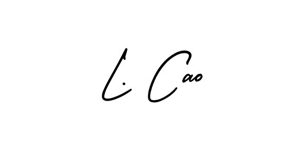 Once you've used our free online signature maker to create your best signature AmerikaSignatureDemo-Regular style, it's time to enjoy all of the benefits that L. Cao name signing documents. L. Cao signature style 3 images and pictures png