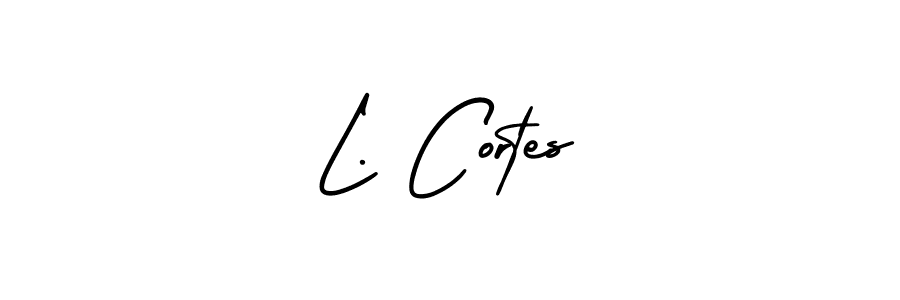 It looks lik you need a new signature style for name L. Cortes. Design unique handwritten (AmerikaSignatureDemo-Regular) signature with our free signature maker in just a few clicks. L. Cortes signature style 3 images and pictures png