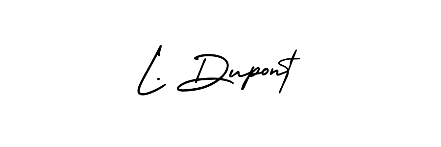 Create a beautiful signature design for name L. Dupont. With this signature (AmerikaSignatureDemo-Regular) fonts, you can make a handwritten signature for free. L. Dupont signature style 3 images and pictures png