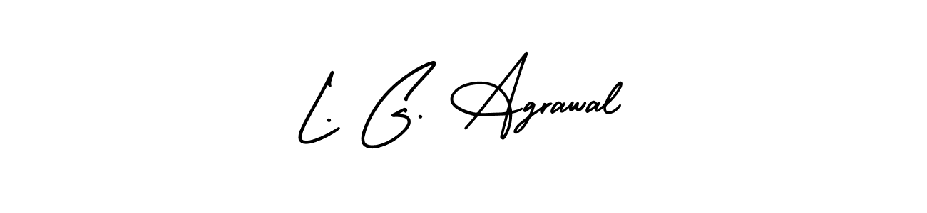 AmerikaSignatureDemo-Regular is a professional signature style that is perfect for those who want to add a touch of class to their signature. It is also a great choice for those who want to make their signature more unique. Get L. G. Agrawal name to fancy signature for free. L. G. Agrawal signature style 3 images and pictures png