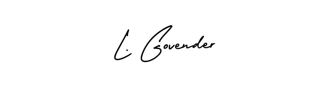 Make a beautiful signature design for name L. Govender. Use this online signature maker to create a handwritten signature for free. L. Govender signature style 3 images and pictures png