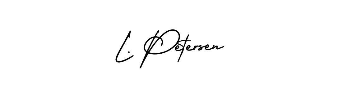 Best and Professional Signature Style for L. Petersen. AmerikaSignatureDemo-Regular Best Signature Style Collection. L. Petersen signature style 3 images and pictures png