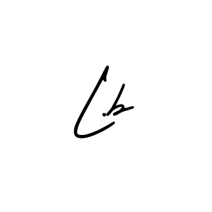 L.b stylish signature style. Best Handwritten Sign (AmerikaSignatureDemo-Regular) for my name. Handwritten Signature Collection Ideas for my name L.b. L.b signature style 3 images and pictures png
