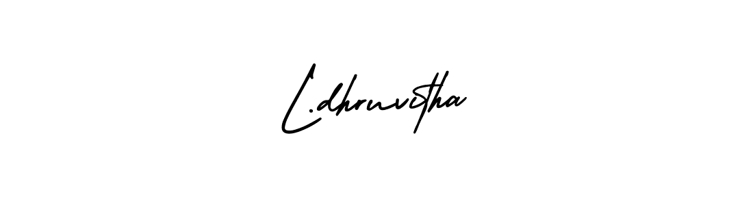 Create a beautiful signature design for name L.dhruvitha. With this signature (AmerikaSignatureDemo-Regular) fonts, you can make a handwritten signature for free. L.dhruvitha signature style 3 images and pictures png