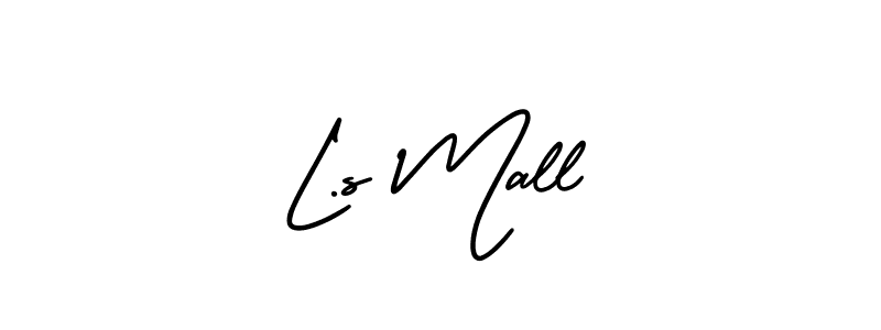 Create a beautiful signature design for name L.s Mall. With this signature (AmerikaSignatureDemo-Regular) fonts, you can make a handwritten signature for free. L.s Mall signature style 3 images and pictures png