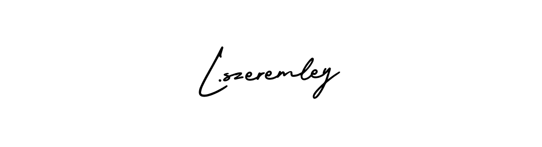 L.szeremley stylish signature style. Best Handwritten Sign (AmerikaSignatureDemo-Regular) for my name. Handwritten Signature Collection Ideas for my name L.szeremley. L.szeremley signature style 3 images and pictures png