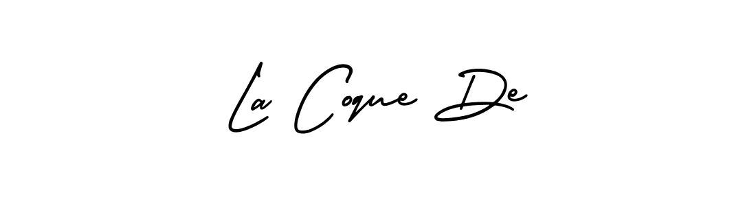 You can use this online signature creator to create a handwritten signature for the name La Coque De. This is the best online autograph maker. La Coque De signature style 3 images and pictures png