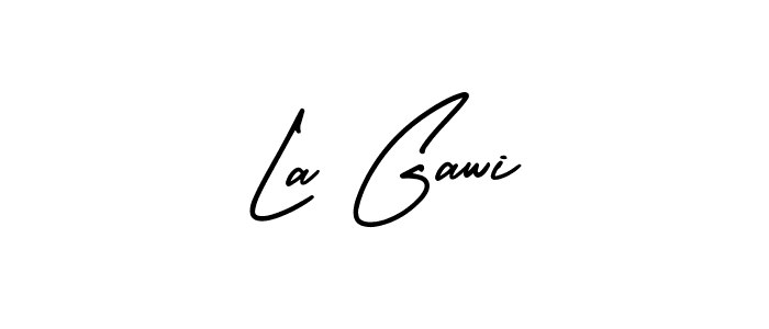Make a beautiful signature design for name La Gawi. Use this online signature maker to create a handwritten signature for free. La Gawi signature style 3 images and pictures png