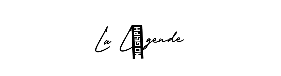 if you are searching for the best signature style for your name La Légende. so please give up your signature search. here we have designed multiple signature styles  using AmerikaSignatureDemo-Regular. La Légende signature style 3 images and pictures png