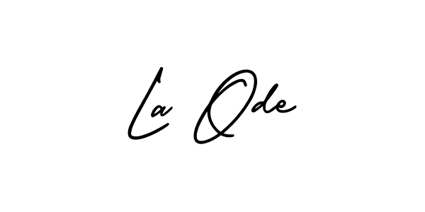 You can use this online signature creator to create a handwritten signature for the name La Ode. This is the best online autograph maker. La Ode signature style 3 images and pictures png