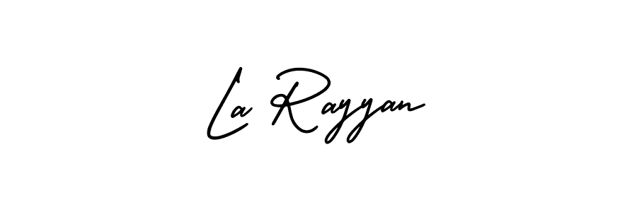 Best and Professional Signature Style for La Rayyan. AmerikaSignatureDemo-Regular Best Signature Style Collection. La Rayyan signature style 3 images and pictures png