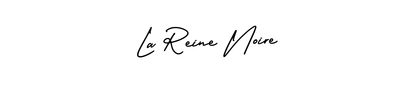 Create a beautiful signature design for name La Reine Noire. With this signature (AmerikaSignatureDemo-Regular) fonts, you can make a handwritten signature for free. La Reine Noire signature style 3 images and pictures png
