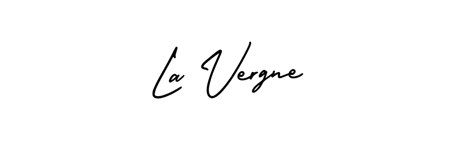 It looks lik you need a new signature style for name La Vergne. Design unique handwritten (AmerikaSignatureDemo-Regular) signature with our free signature maker in just a few clicks. La Vergne signature style 3 images and pictures png