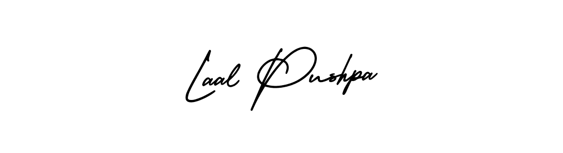 The best way (AmerikaSignatureDemo-Regular) to make a short signature is to pick only two or three words in your name. The name Laal Pushpa include a total of six letters. For converting this name. Laal Pushpa signature style 3 images and pictures png