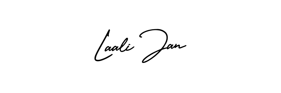 Laali Jan stylish signature style. Best Handwritten Sign (AmerikaSignatureDemo-Regular) for my name. Handwritten Signature Collection Ideas for my name Laali Jan. Laali Jan signature style 3 images and pictures png