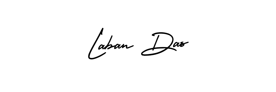 Make a beautiful signature design for name Laban Das. With this signature (AmerikaSignatureDemo-Regular) style, you can create a handwritten signature for free. Laban Das signature style 3 images and pictures png