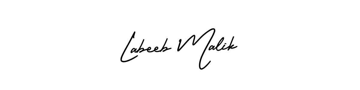 Make a beautiful signature design for name Labeeb Malik. With this signature (AmerikaSignatureDemo-Regular) style, you can create a handwritten signature for free. Labeeb Malik signature style 3 images and pictures png