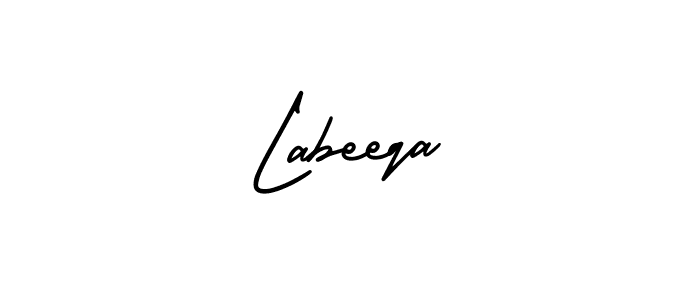 Make a beautiful signature design for name Labeeqa. With this signature (AmerikaSignatureDemo-Regular) style, you can create a handwritten signature for free. Labeeqa signature style 3 images and pictures png