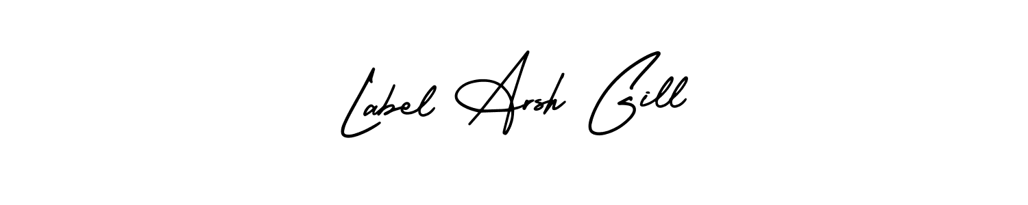 Similarly AmerikaSignatureDemo-Regular is the best handwritten signature design. Signature creator online .You can use it as an online autograph creator for name Label Arsh Gill. Label Arsh Gill signature style 3 images and pictures png