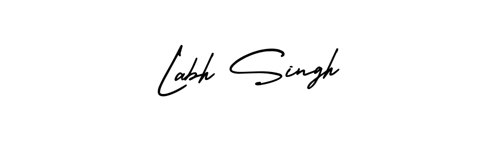 This is the best signature style for the Labh Singh name. Also you like these signature font (AmerikaSignatureDemo-Regular). Mix name signature. Labh Singh signature style 3 images and pictures png