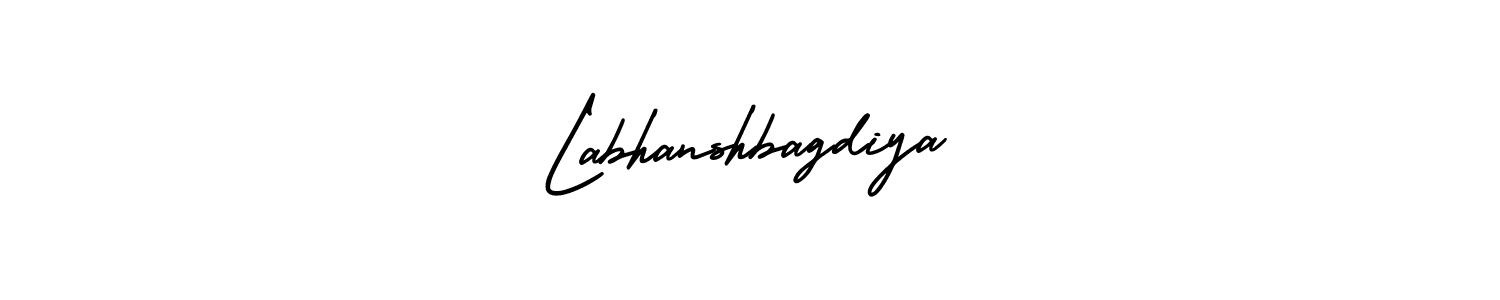 Labhanshbagdiya stylish signature style. Best Handwritten Sign (AmerikaSignatureDemo-Regular) for my name. Handwritten Signature Collection Ideas for my name Labhanshbagdiya. Labhanshbagdiya signature style 3 images and pictures png