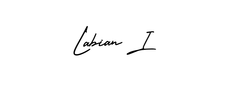 Also You can easily find your signature by using the search form. We will create Labian I name handwritten signature images for you free of cost using AmerikaSignatureDemo-Regular sign style. Labian I signature style 3 images and pictures png