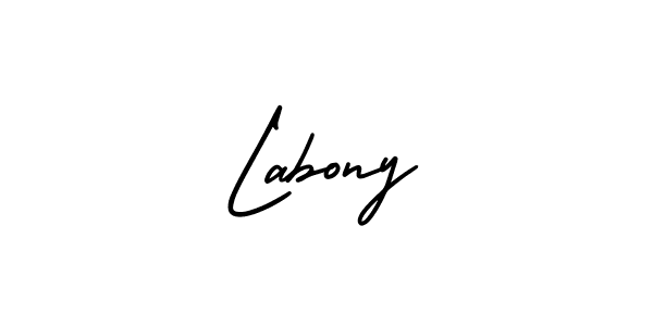 Best and Professional Signature Style for Labony. AmerikaSignatureDemo-Regular Best Signature Style Collection. Labony signature style 3 images and pictures png
