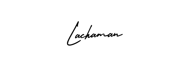 This is the best signature style for the Lachaman name. Also you like these signature font (AmerikaSignatureDemo-Regular). Mix name signature. Lachaman signature style 3 images and pictures png