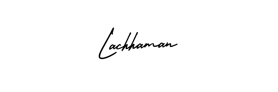 Lachhaman stylish signature style. Best Handwritten Sign (AmerikaSignatureDemo-Regular) for my name. Handwritten Signature Collection Ideas for my name Lachhaman. Lachhaman signature style 3 images and pictures png