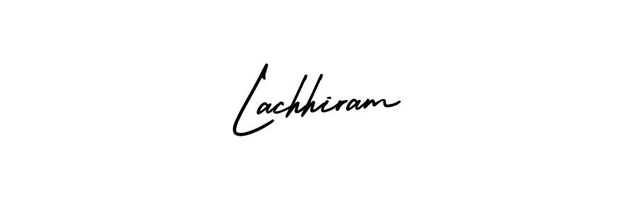 You should practise on your own different ways (AmerikaSignatureDemo-Regular) to write your name (Lachhiram) in signature. don't let someone else do it for you. Lachhiram signature style 3 images and pictures png