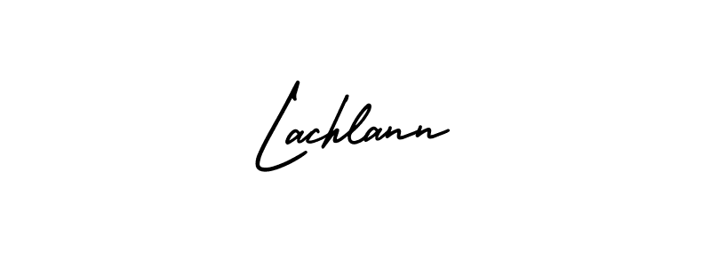 Make a beautiful signature design for name Lachlann. With this signature (AmerikaSignatureDemo-Regular) style, you can create a handwritten signature for free. Lachlann signature style 3 images and pictures png