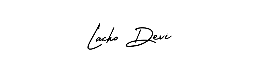 How to make Lacho Devi signature? AmerikaSignatureDemo-Regular is a professional autograph style. Create handwritten signature for Lacho Devi name. Lacho Devi signature style 3 images and pictures png