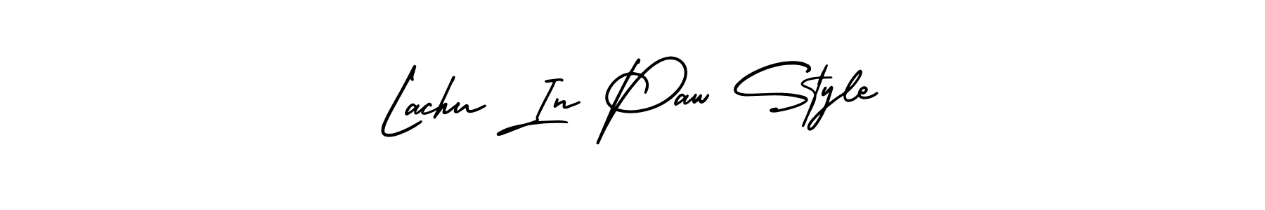 Here are the top 10 professional signature styles for the name Lachu In Paw Style. These are the best autograph styles you can use for your name. Lachu In Paw Style signature style 3 images and pictures png