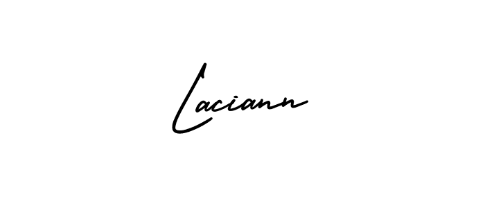 How to make Laciann signature? AmerikaSignatureDemo-Regular is a professional autograph style. Create handwritten signature for Laciann name. Laciann signature style 3 images and pictures png