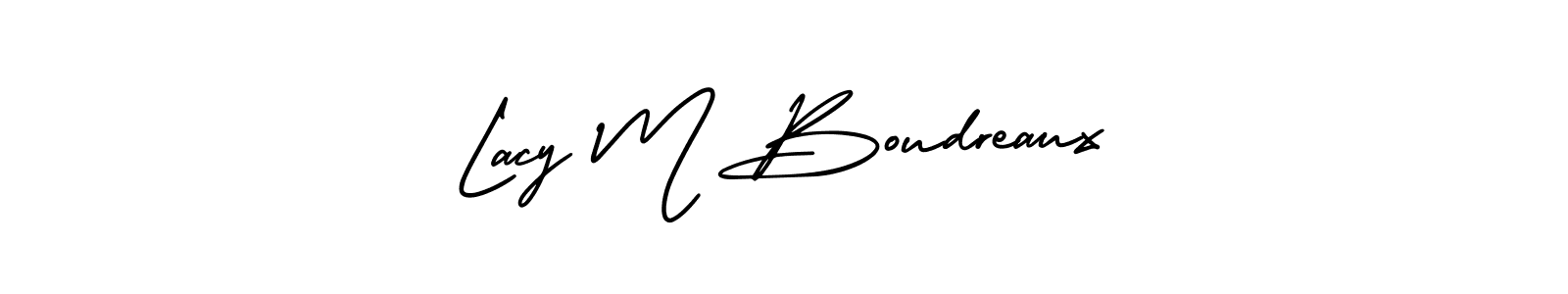 Best and Professional Signature Style for Lacy M Boudreaux. AmerikaSignatureDemo-Regular Best Signature Style Collection. Lacy M Boudreaux signature style 3 images and pictures png