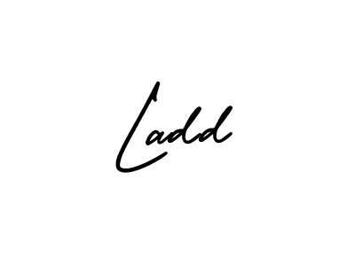 Use a signature maker to create a handwritten signature online. With this signature software, you can design (AmerikaSignatureDemo-Regular) your own signature for name Ladd. Ladd signature style 3 images and pictures png