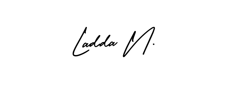 Make a beautiful signature design for name Ladda N.. Use this online signature maker to create a handwritten signature for free. Ladda N. signature style 3 images and pictures png