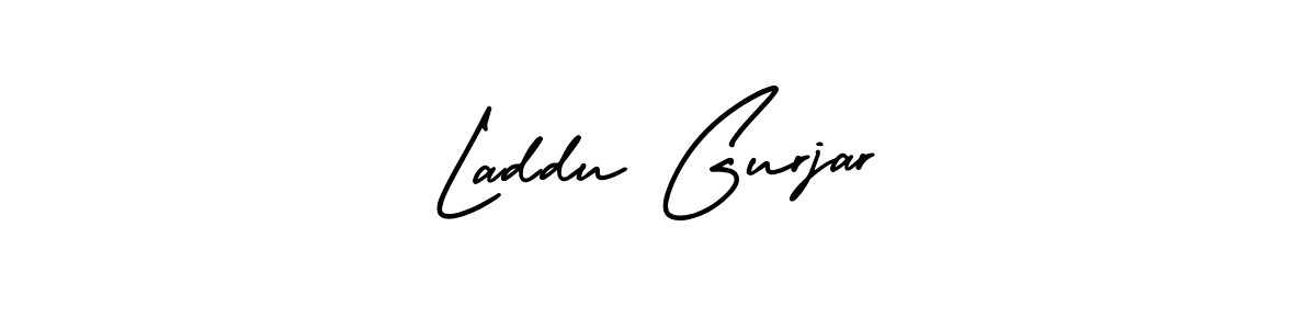 Make a beautiful signature design for name Laddu Gurjar. With this signature (AmerikaSignatureDemo-Regular) style, you can create a handwritten signature for free. Laddu Gurjar signature style 3 images and pictures png