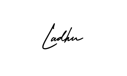 Create a beautiful signature design for name Ladhu. With this signature (AmerikaSignatureDemo-Regular) fonts, you can make a handwritten signature for free. Ladhu signature style 3 images and pictures png