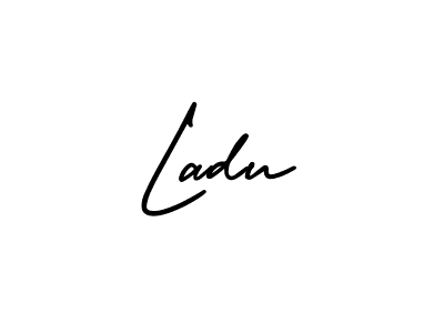 The best way (AmerikaSignatureDemo-Regular) to make a short signature is to pick only two or three words in your name. The name Ladu include a total of six letters. For converting this name. Ladu signature style 3 images and pictures png