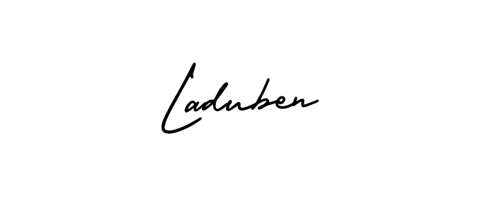 Also we have Laduben name is the best signature style. Create professional handwritten signature collection using AmerikaSignatureDemo-Regular autograph style. Laduben signature style 3 images and pictures png